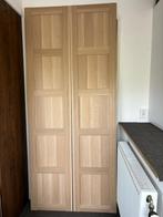 ZGAN 2x Pax Bergsbo deur 50x229 wit gelazuurd eikeneffect, Overige materialen, Ophalen of Verzenden, 50 tot 75 cm, Zo goed als nieuw