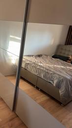 Bed 180x200 met opbergruimte & schuifdeurkast, Huis en Inrichting, Slaapkamer | Complete slaapkamers, Ophalen of Verzenden, Gebruikt