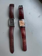 Emporio Armani horloges  unisex met leren band, Overige merken, Ophalen of Verzenden