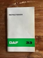 Instructieboekje & onderhoudsboekje DAF 33 1972/1974, Ophalen of Verzenden