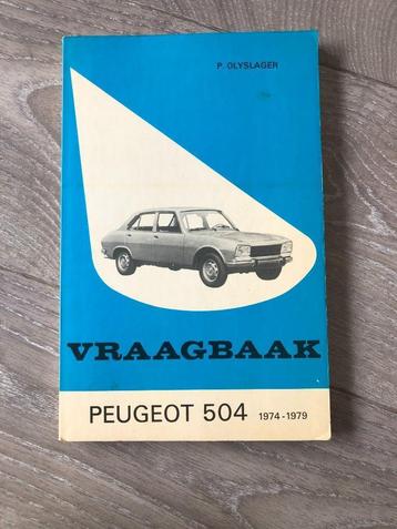 Vraagbaak Peugeot 504 1974-1979 beschikbaar voor biedingen