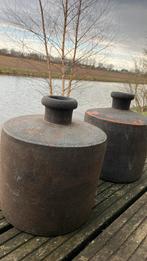 Twee stoere grote (tuin)vazen, Tuin en Terras, Tuinvazen, Ophalen