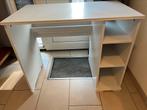 Bureau met opbergvakken, Huis en Inrichting, Kasten | Computermeubels, Ophalen, Gebruikt, 40 tot 80 cm, Whitewash