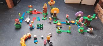 Super mario lego meerdere sets en wat losse poppetjes beschikbaar voor biedingen