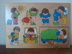 Vintage houten Simplex Toys puzzel Slapen gaan, Ophalen of Verzenden, Zo goed als nieuw