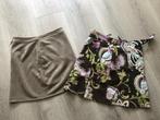 Leuke Dames Rok, beige suedine mt 42 , Bruin Ribstof mt 40, Maat 38/40 (M), Beige, Ophalen of Verzenden, Zo goed als nieuw