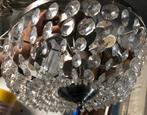 Plafonniere kroonluchter met plastic pegels, Ophalen of Verzenden, Gebruikt, Kunststof