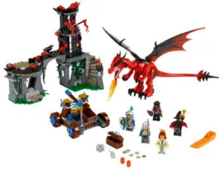 Complete lego set: 70403 Castle dragon mountain (Drakenberg), Kinderen en Baby's, Speelgoed | Duplo en Lego, Gebruikt, Lego, Complete set