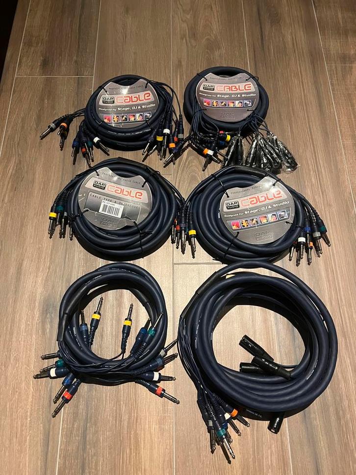 Diverse Dap audio mutlikabels/snakes/looms, Muziek en Instrumenten, Kabels en Stekkers, Nieuw, Apparatuur, Ophalen of Verzenden