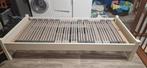 Bed met elektrisch verstelbare bodem, Huis en Inrichting, Ophalen, Eenpersoons, 210 cm, Crème