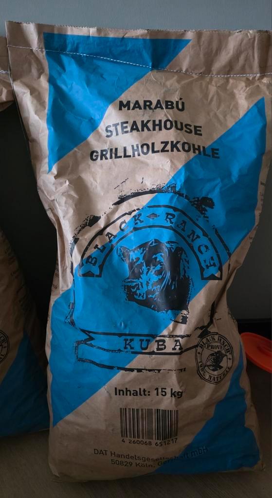 Marabu Steakhouse Grillhoutskool Topkwaliteit BBQ kolen €30, Tuin en Terras, Haardhout, Blokken, Overige houtsoorten, Minder dan 3 m³