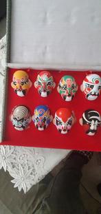 Set van 8 Chinese Opera Maskers in Doos, Ophalen of Verzenden