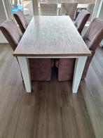 landelijke eettafel 180x90x77, 4 tot 6 stoelen, Gebruikt, Landelijk, Ophalen