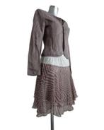 Bandolera taupe jasje, zijde, linnen, maat 34, NIEUW, Verzenden, Nieuw, Maat 34 (XS) of kleiner, Jasje