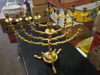 Grote messing Menorah, Ophalen of Verzenden, Koper of Brons