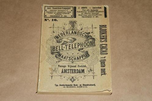 Gids Ned. Bell-Telephoon Maatschappij - No. 16 - 1891 !!, Antiek en Kunst, Antiek | Boeken en Bijbels, Ophalen of Verzenden