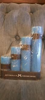 riverdale blauwe kaarsen set geurloos, Huis en Inrichting, Woonaccessoires | Kandelaars en Kaarsen, Nieuw, Minder dan 25 cm, Overige materialen