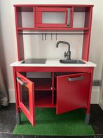 Rode Houten Speelkeuken met Accessoires, Ophalen, Zo goed als nieuw, Hout, Speelkeuken