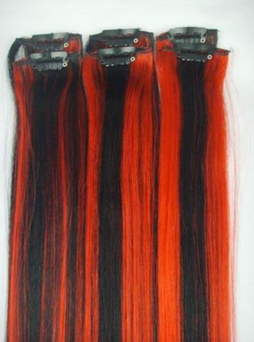 Oranje Zwarte Mensen Haar Extensions Remy Clip In Human Hair beschikbaar voor biedingen