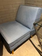 Lichtblauwe fauteuil - 85x70x45H, Ophalen, 1025xe, Zo goed als nieuw, Re