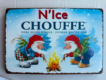 N'ice Chouffe  Bier - Winterbier  Design Metalen 30 bij 20 beschikbaar voor biedingen