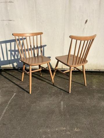 12 stuks nette bistro cafe stoelen naturel spijlen stoel