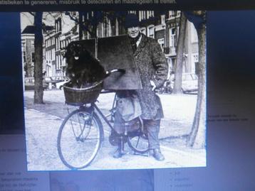 REMBRANDT "" Op de fiets, Losse aquarel van een Parkzicht beschikbaar voor biedingen