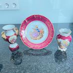 Limonges bord porselein en 2 kannetjes, Antiek en Kunst, Antiek | Servies compleet, Ophalen