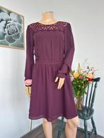 MINT & BERRY jurk maat 42 - aubergine - kant, Paars, Maat 42/44 (L), Ophalen of Verzenden, Zo goed als nieuw