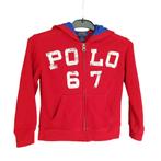 Prachtig rood RALPH LAUREN hooded vest mt 4/104., Kinderen en Baby's, Kinderkleding | Maat 104, Verzenden, Trui of Vest, Zo goed als nieuw