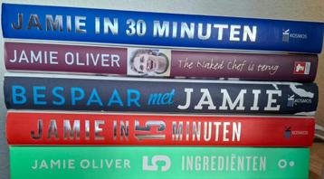 Jamie Oliver kookboeken (prijs per stuk, zie omschrijving) beschikbaar voor biedingen