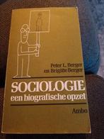 Sociologie, een biografische opzet, P. en B. Berger, Ophalen of Verzenden, Alpha, Zo goed als nieuw, HBO