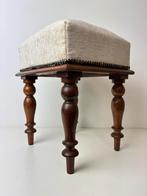 Mooie mahonie voetenbank, Ophalen of Verzenden, Rechthoekig, Minder dan 50 cm