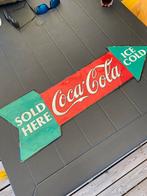Coca Cola vintage alu bord, Ophalen of Verzenden, Gebruikt, Reclamebord