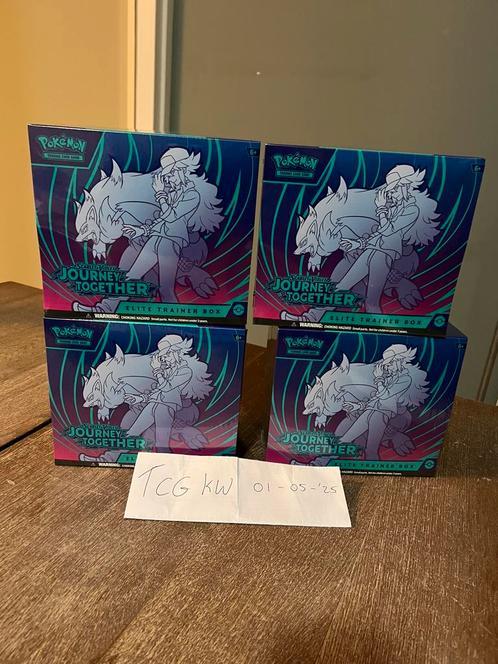 Pokemon TCG: 4x Journey Together ETB, Hobby en Vrije tijd, Verzamelkaartspellen | Pokémon, Nieuw, Boosterbox, Foil, Ophalen of Verzenden