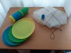 Waterzak en kampeerservies voor op de camping., Ophalen, Gebruikt