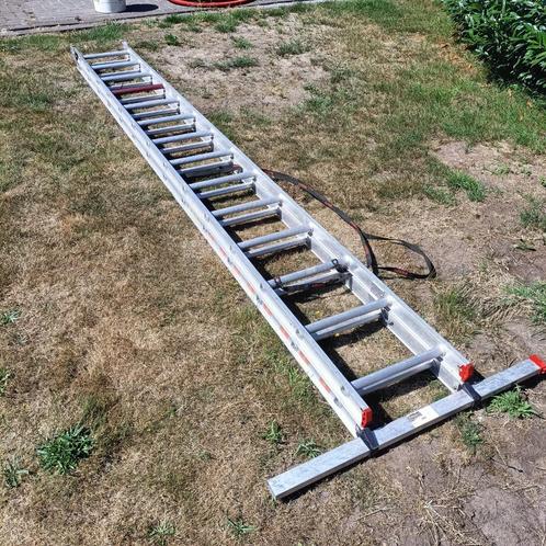 Altrex uitschuifbare en reform ladder, 2x 14 treden, Doe-het-zelf en Verbouw, Ladders en Trappen, Gebruikt, Ladder, 4 meter of meer