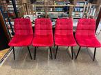 Eetkamerstoelen set fuchsia roze. /rood, Ophalen, Zo goed als nieuw