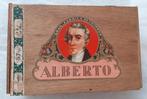 Sigarendoos ALBERTO houten doos, Verzamelen, Ophalen of Verzenden, Zo goed als nieuw, Tabaksdoos of Verpakking