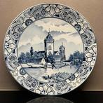 Delfts blauw wandbord Zenith Delft – Handgemaakt, Ophalen of Verzenden