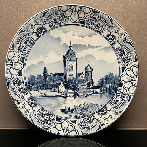 Delfts blauw wandbord Zenith Delft – Handgemaakt, Antiek en Kunst, Antiek | Wandborden en Tegels, Ophalen of Verzenden