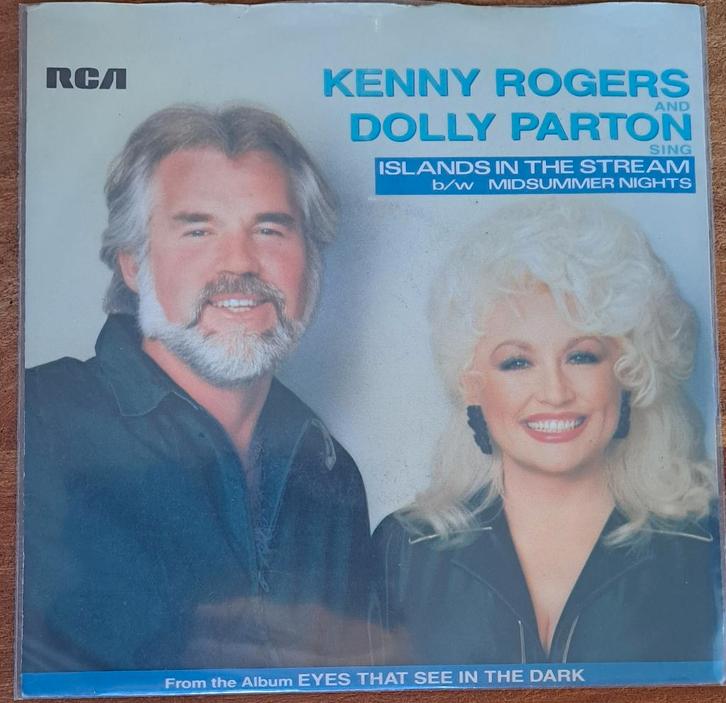 Vinyl single Kenny & Dolly Parton Islands in the stream, Cd's en Dvd's, Vinyl Singles, Gebruikt, Single, Pop, 7 inch, Ophalen of Verzenden