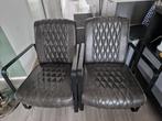 Fauteuils 2 stuks gratis, Huis en Inrichting, Ophalen, Gebruikt, 50 tot 75 cm, Leer