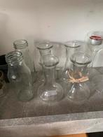 Mini vaasjes voor bv bruiloft feest, Overige kleuren, Ophalen of Verzenden, Minder dan 50 cm, Glas