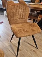 6x Cognac kleur eetkamerstoelen leenbakker, Ophalen of Verzenden, Gebruikt, Bruin, Vijf, Zes of meer stoelen