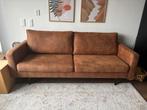 Bank collin 2,5 persoons incl hocker - cognac, Huis en Inrichting, Ophalen of Verzenden, Zo goed als nieuw, 75 tot 100 cm