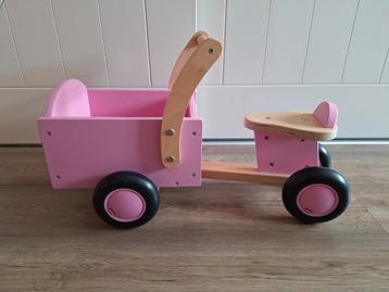 Nieuwstaat! Bakfiets kind hout tbv goed doel beschikbaar voor biedingen