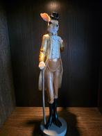 Stijlvol Dierenbeeld - Haas met Top Hat, Antiek en Kunst, Ophalen of Verzenden