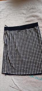 Leuk zwart wit soepelvallend gevoerd rokje, maat M, Maat 38/40 (M), Zwart, Ophalen of Verzenden, Zo goed als nieuw
