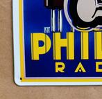 Retro PHILIPS Radio Reclame Metalen wandbord plaat ., Verzamelen, Ophalen of Verzenden, Nieuw, Reclamebord